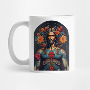 vitruvian man color Mug